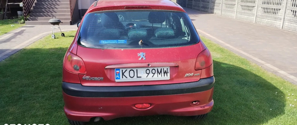 Peugeot 206 cena 4182 przebieg: 184000, rok produkcji 2005 z Barcin małe 79